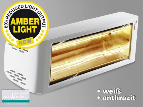 Infrarotstrahler Heliosa HiDesign 44 Amber Light 2000 Watt IPX5 weiss